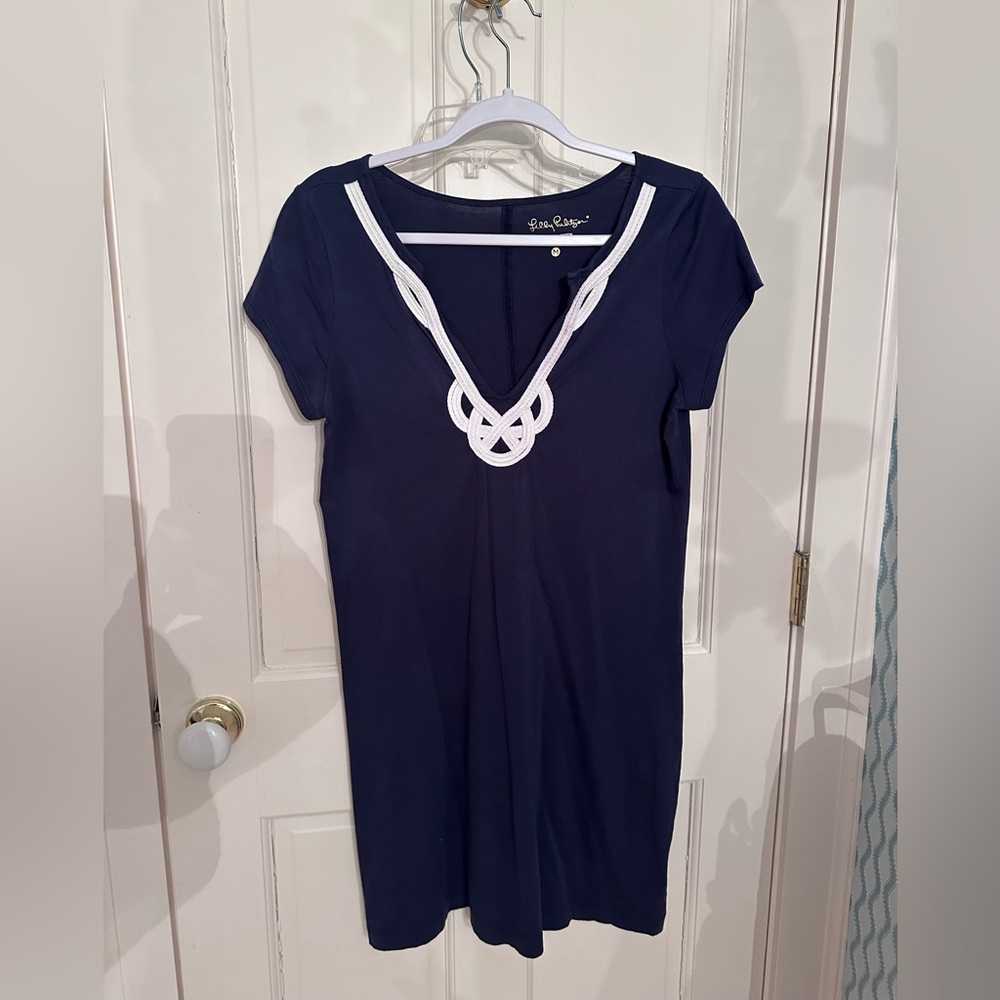 Lily Pulitzer Dress in Navy and White